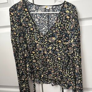 Boden Floral V-Neck Women's Top